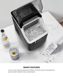 Stainless Steel Portable Ice Maker 3.2L with Ice Cube Scoop
