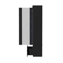Black High Gloss Buffet Sideboard with LED and Glass Door
