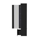 Black High Gloss Buffet Sideboard with LED and Glass Door