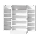 White Buffet Sideboard Cabinet with 2 Doors Kitchen Pantry Storage