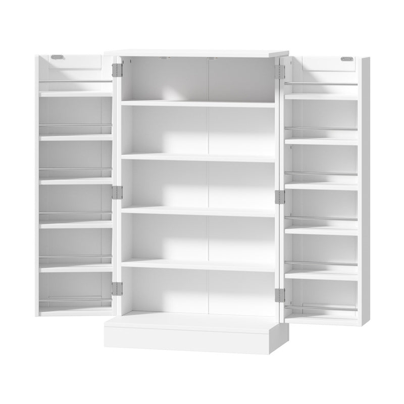 White Buffet Sideboard Cabinet with 2 Doors Kitchen Pantry Storage