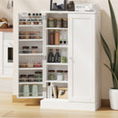 White Buffet Sideboard Cabinet with 2 Doors Kitchen Pantry Storage