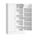 White Buffet Sideboard Cabinet with 2 Doors Kitchen Pantry Storage