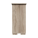 Natural Sideboard Buffet with Glass Sliding Door