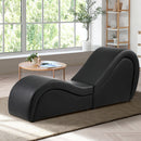 Black Tantra Sofa Love Seat Chaise Lounge Couples Yoga Bed