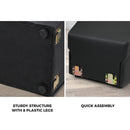 Black Tantra Sofa Love Seat Chaise Lounge Couples Yoga Bed