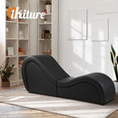 Black Tantra Sofa Love Seat Chaise Lounge Couples Yoga Bed