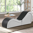 Black and White Tantra Sofa Love Seat Chaise Lounge Couples Yoga Bed