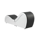 Black and White Tantra Sofa Love Seat Chaise Lounge Couples Yoga Bed