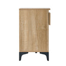 Shoe Storage Bench Cabinet with 6 Shelves Drawers and Polyester Seat