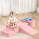 Kids 5 Piece Pink Foam Climb and Crawl Play Set