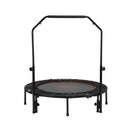 48 Inch Round Trampoline Fitness Rebounder with Handrail