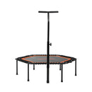 50 Inch Adjustable Trampoline Fitness Rebounder with Handrail