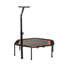 50 Inch Adjustable Trampoline Fitness Rebounder with Handrail