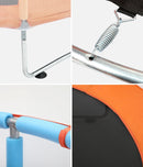 60 Inch Kids Trampoline with Safety Net Enclosure and Horizontal Bar