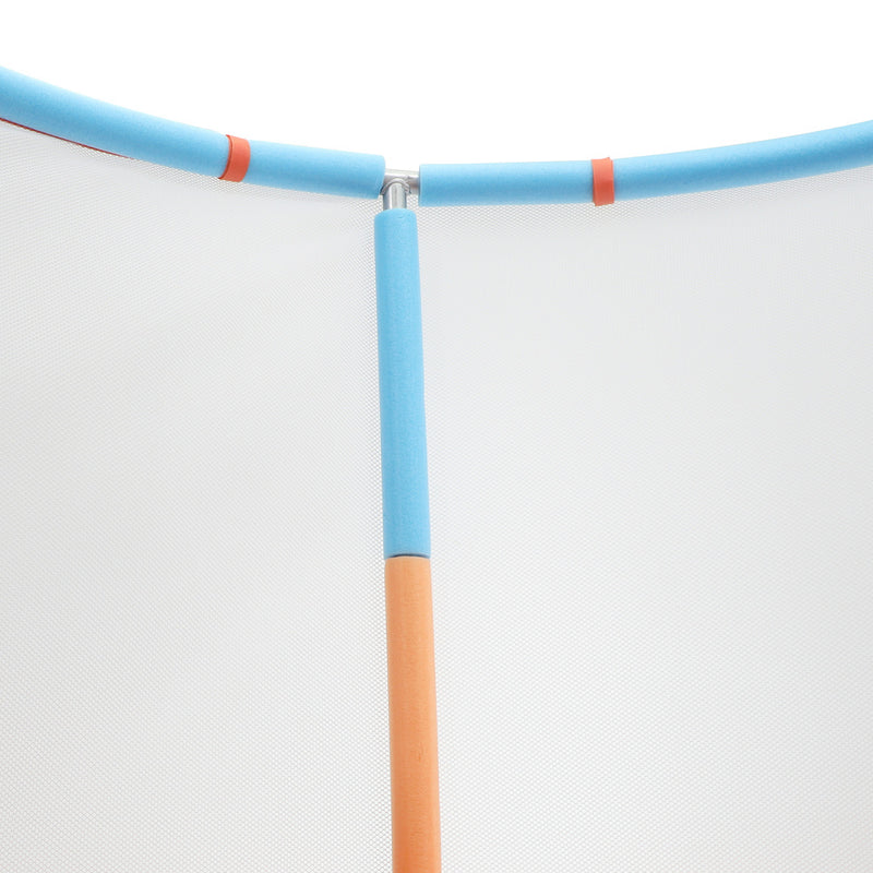 60 Inch Kids Trampoline with Safety Net Enclosure and Horizontal Bar