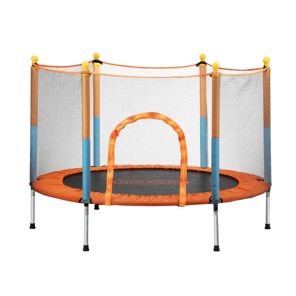 60 Inch Kids Jumping Trampoline with Safety Net Enclosure and Pad