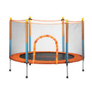 60 Inch Kids Jumping Trampoline with Safety Net Enclosure and Pad