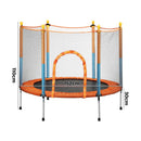 60 Inch Kids Jumping Trampoline with Safety Net Enclosure and Pad