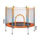 60 Inch Kids Jumping Trampoline with Safety Net Enclosure and Pad