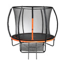 8FT Round Kids Trampoline with Safety Net Enclosure and Ladder