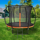 8FT Round Kids Trampoline with Safety Net Enclosure and Ladder