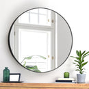 70cm Round Black Wall Mirror