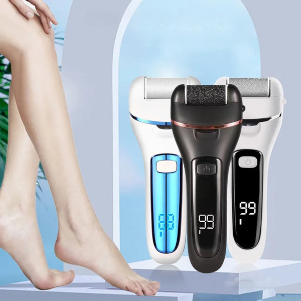 Rechargeable Electric Callus Remover with LED and Roller Heads
