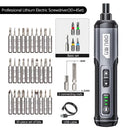 Cordless Rechargeable Electric Screwdriver Set Household Maintenance Repair