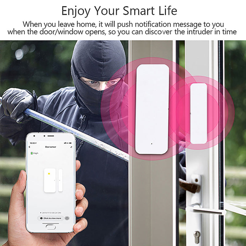 Tuya WiFi Zigbee Smart Home Contact Sensor Open Closed Detector