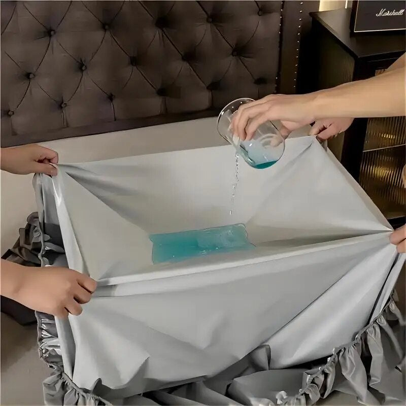 Soft Comfortable Breathable Solid Color Bedding Mattress Cover Fitted