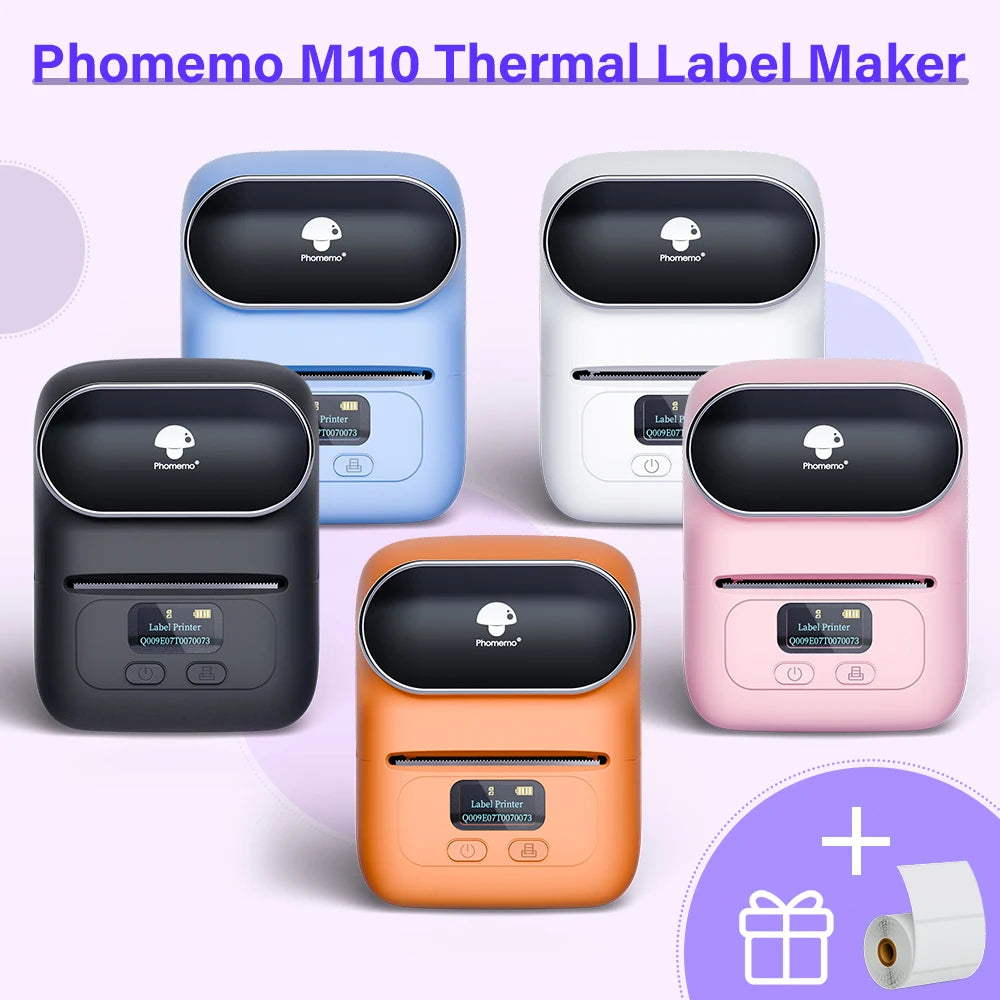 Portable Bluetooth Sticker Mini Printer Barcode Label Maker