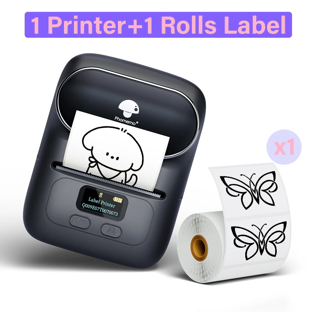 Portable Bluetooth Sticker Mini Printer Barcode Label Maker
