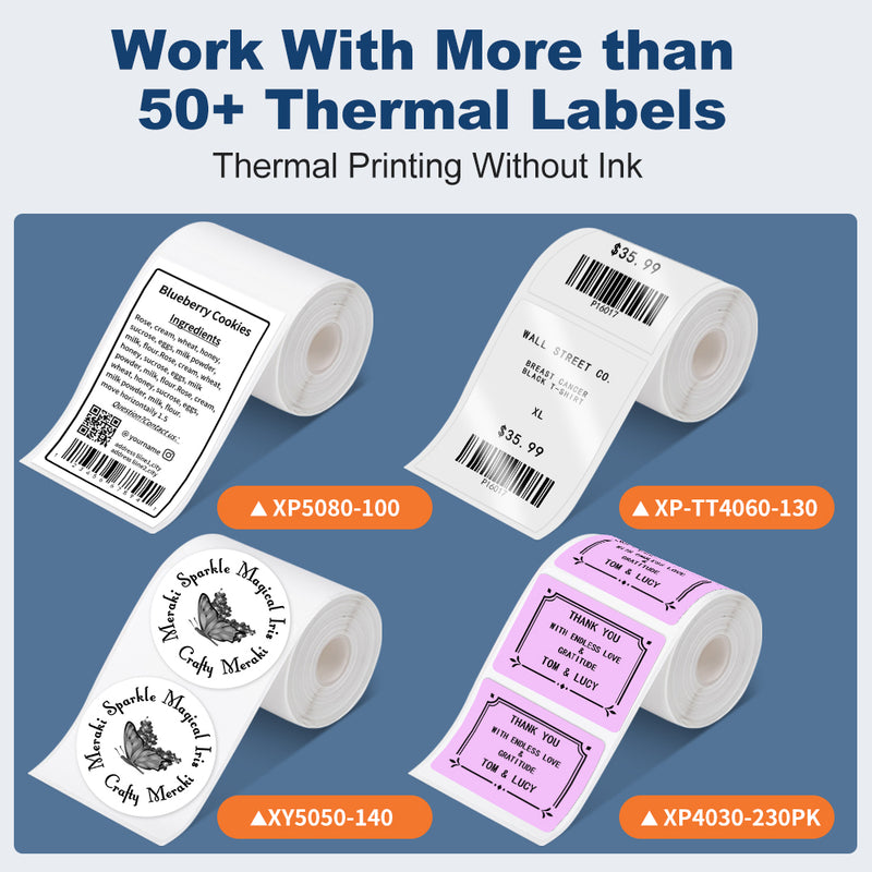 Portable Bluetooth Sticker Mini Printer Barcode Label Maker