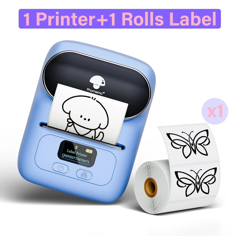 Portable Bluetooth Sticker Mini Printer Barcode Label Maker