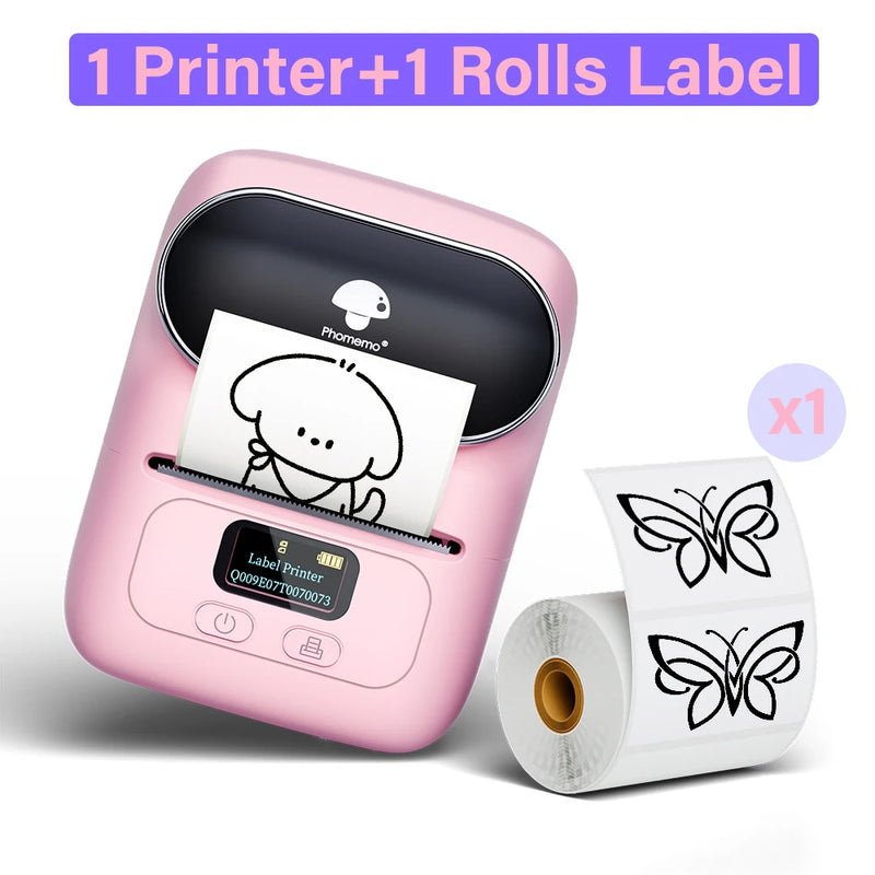 Portable Bluetooth Sticker Mini Printer Barcode Label Maker