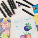 Dual Tip Permanent Art Sketch Markers for Illustration - 12-120 Colors Available