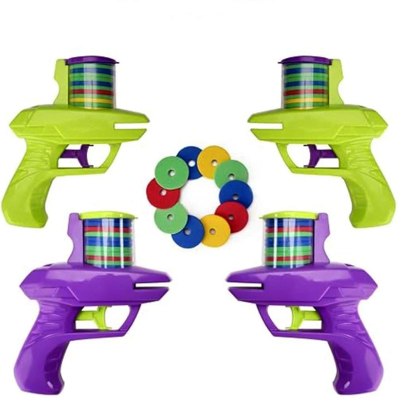 Outdoor Shooting Games Interactive Foam Disc Gun Toy