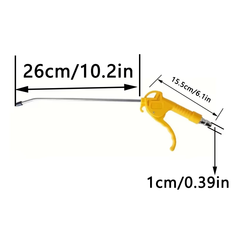 High Flow Air Blower Gun for Compressor with Angled Bent Nozzle