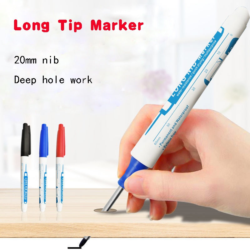 Deep Hole Long Nib Head Marker