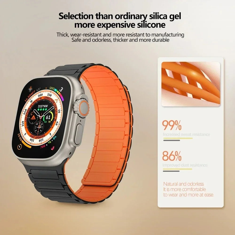 iWatch Series Magnetic Loop Silicone Bracelet