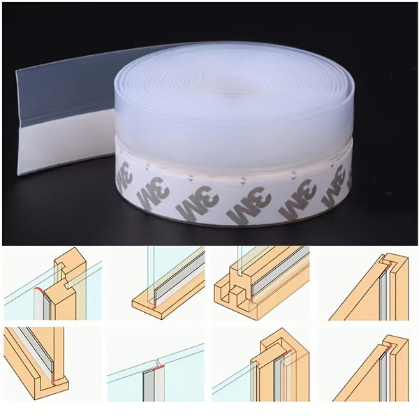 5M Door Bottom Seal Strip Weather Window Rubber Sealing Tape