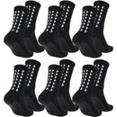 6 Pairs Unisex Football Grip Socks Towel Bottom Sport Socks