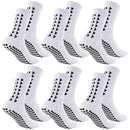 6 Pairs Unisex Football Grip Socks Towel Bottom Sport Socks