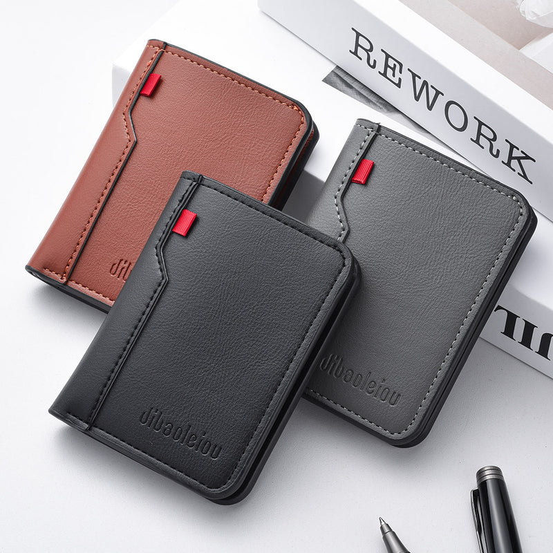 Ultra-thin Mini Soft PU Leather Credit Card Wallet