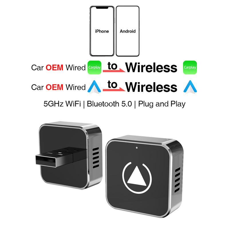 Wireless CarPlay/Android Auto Adapter - Plug and Play