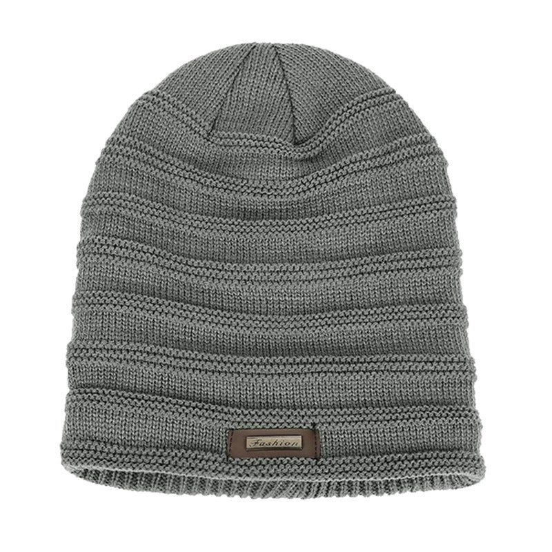 Unisex Fur Lined Beanie Hat Keep Warm Winter Hat