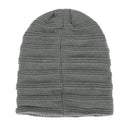Unisex Fur Lined Beanie Hat Keep Warm Winter Hat