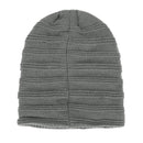 Unisex Fur Lined Beanie Hat Keep Warm Winter Hat
