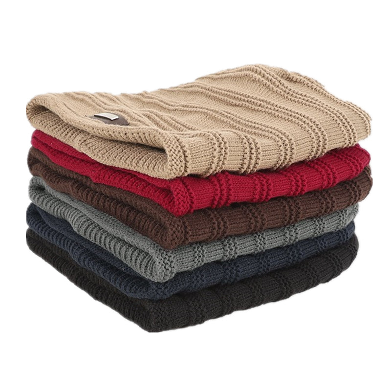 Unisex Fur Lined Beanie Hat Keep Warm Winter Hat